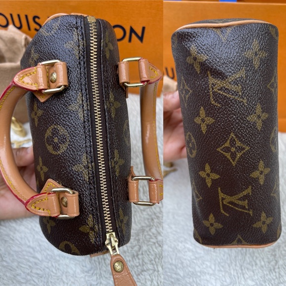 LOUIS VUITTON Monogram Mini Speedy Hand Bag - Picture 8 of 16
